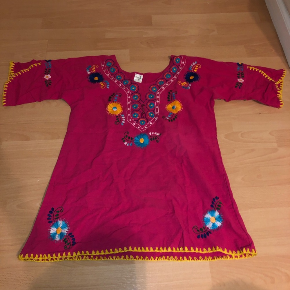 Vintage Mexican flower shirt